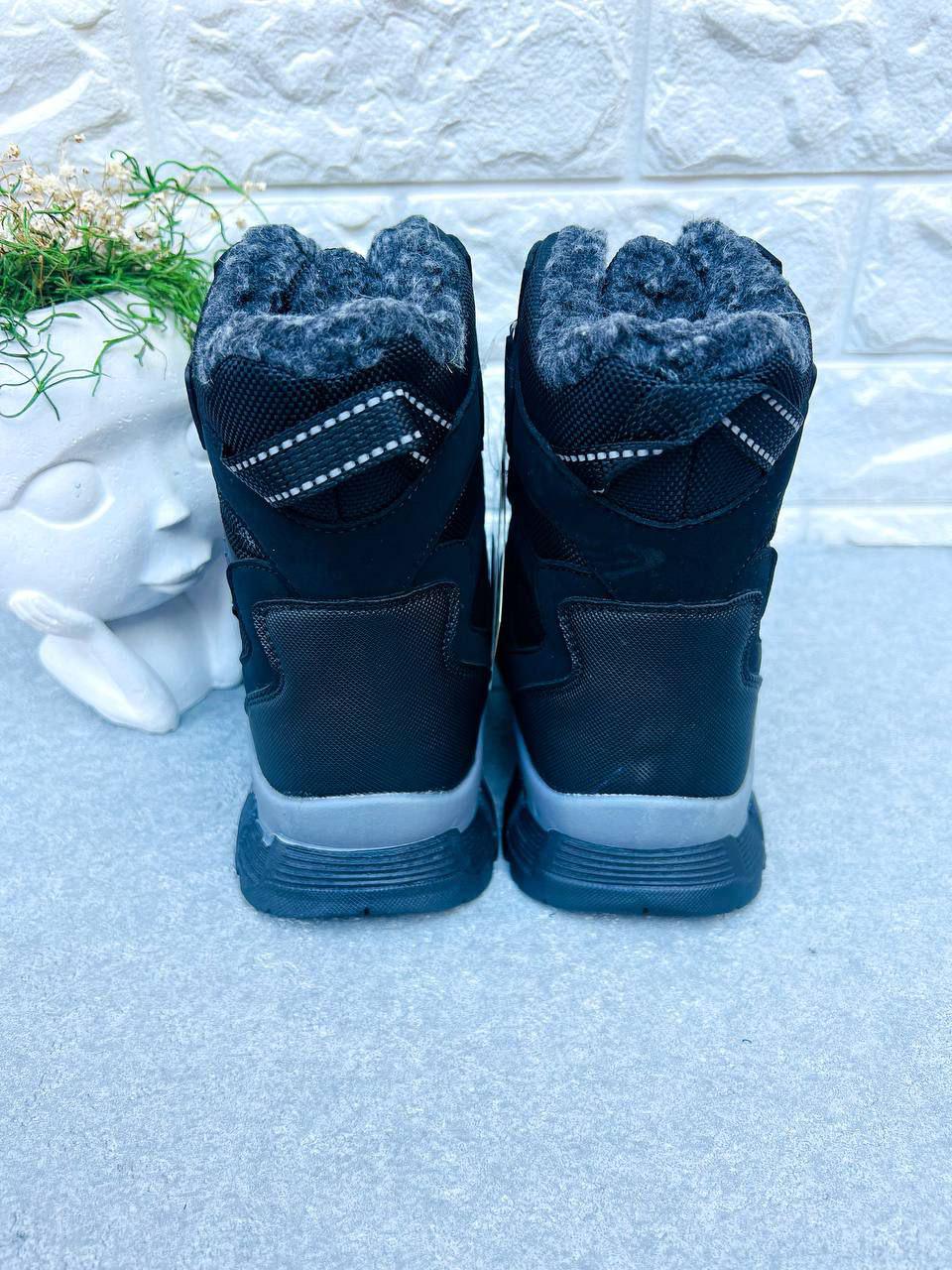 Черевики-сноубутси для хлопчика ТОМ.М 1600 р. 37 23,4 см Чорний (1600) - фото 2