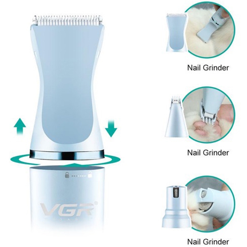 Машинка для стрижки тварин VGR V-205 3в1 акумуляторна (tf7464) - фото 6 Машинка для стрижки тварин VGR V-205 3в1 акумуляторна (tf7464) - фото 6