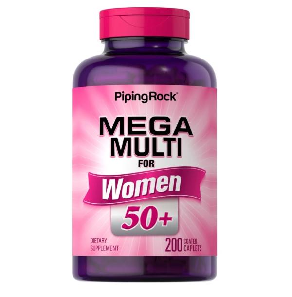 Вітамінно-мінеральний комплекс Piping Rock Woman's Mega Multi 50 Plus 200 Caplets