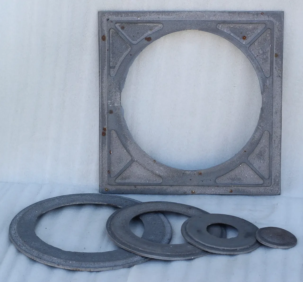 Плита чавунна пічна з кільцями під казан 410х410 мм - фото 2 Плита чавунна пічна з кільцями під казан 410х410 мм - фото 2