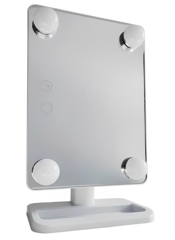 Косметическое зеркало с LED подсветкой MCH Cosmetie Mirror 360 Rotation Angel Белый (18882315) Косметическое зеркало с LED подсветкой MCH Cosmetie Mirror 360 Rotation Angel Белый (18882315)