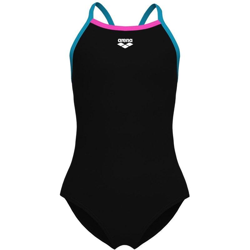 Купальник закритий для дівчат Arena SWIMSUIT LIGHT DROP SOLID 116 см Чорний (005919-589 116)