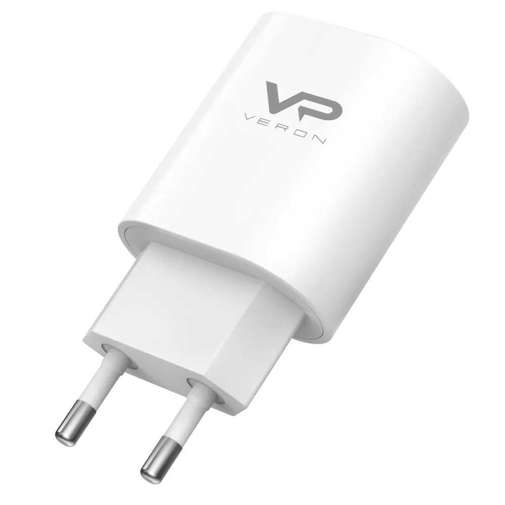Зарядний пристрій мережевий Veron AD17C 3A і кабель USB to Lightning White