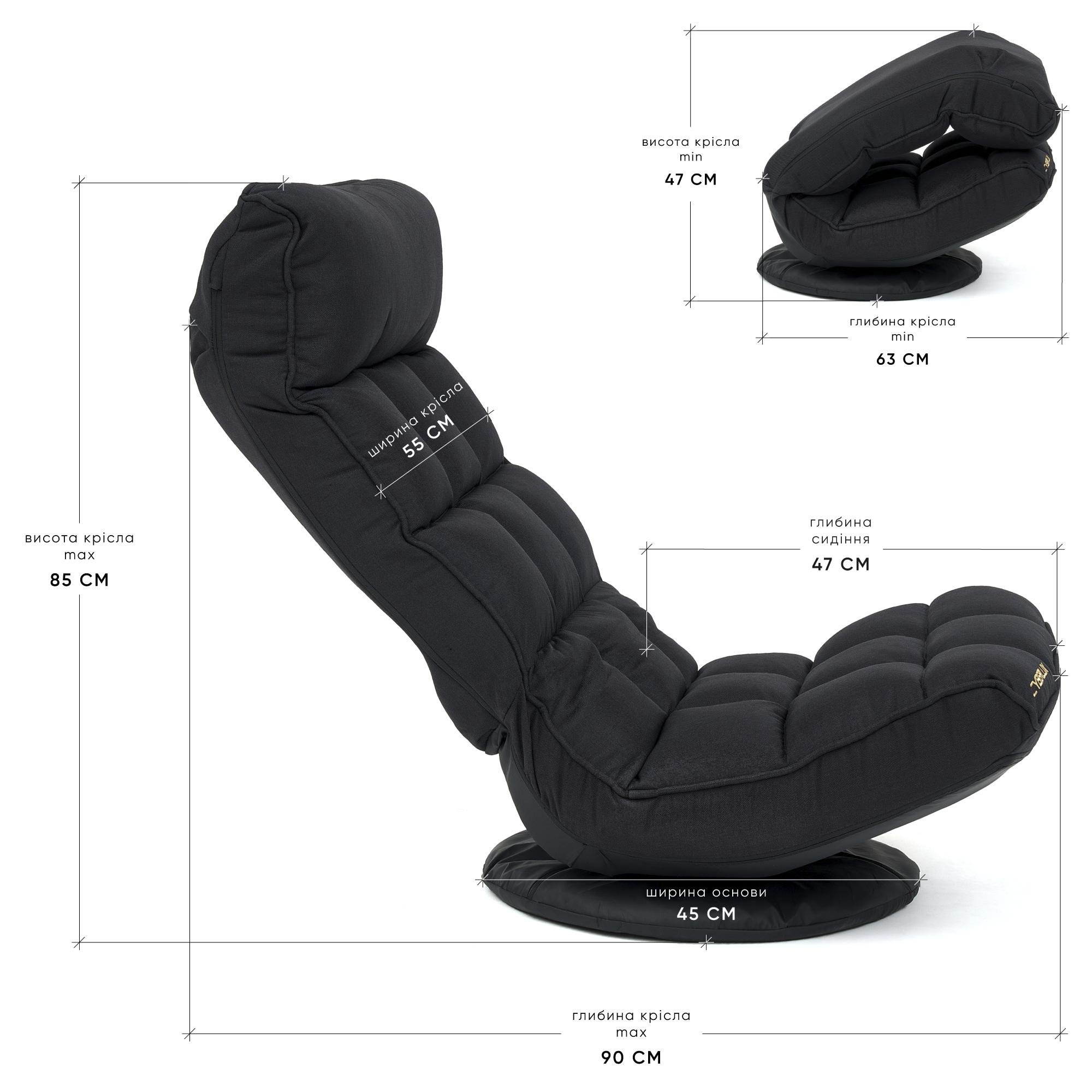 Геймерське крісло Cyberlux Flex Fabric Black (GM-03 B) - фото 10