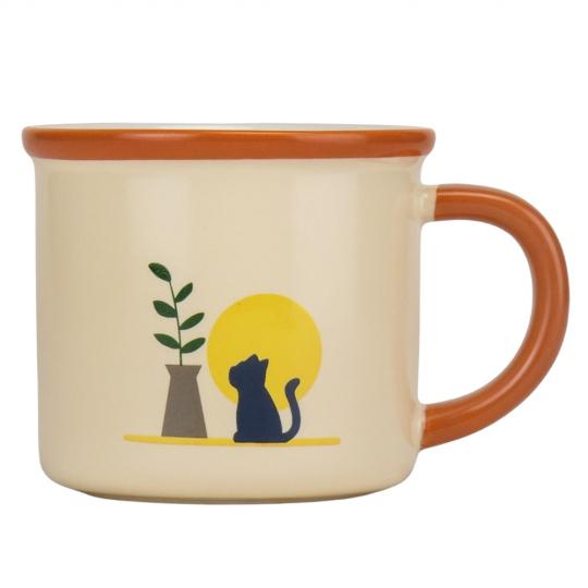 Кружка керамическая Elisey The cat 300 мл Бежевый (9112-008)