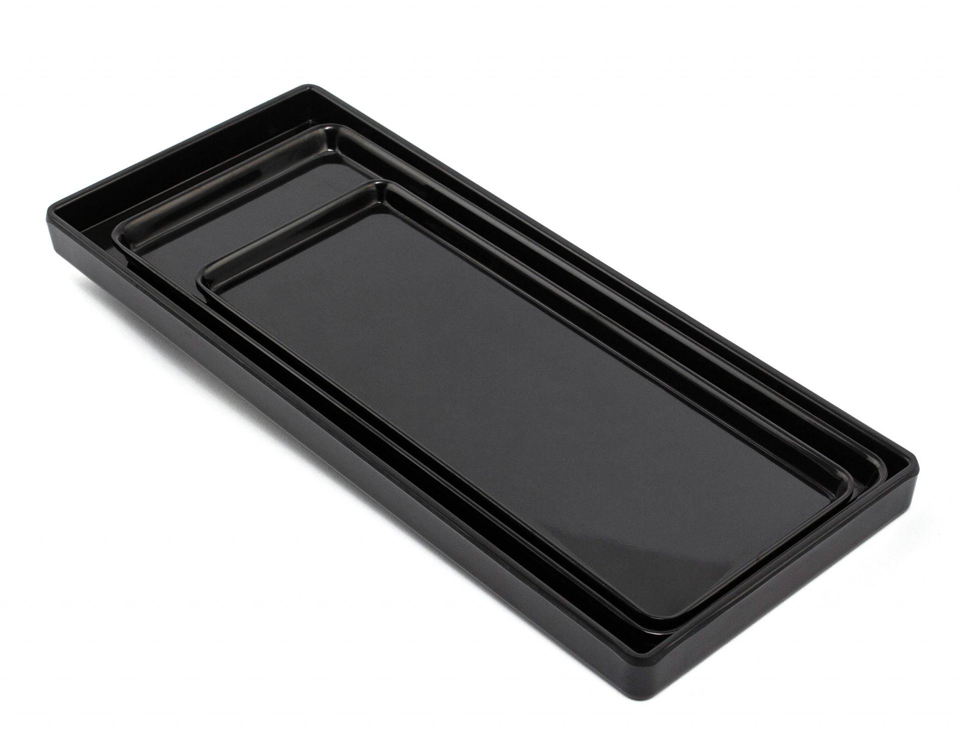 Таця з меламіну One Chef 50х18х1,7 см Чорний (26864152) - фото 6
