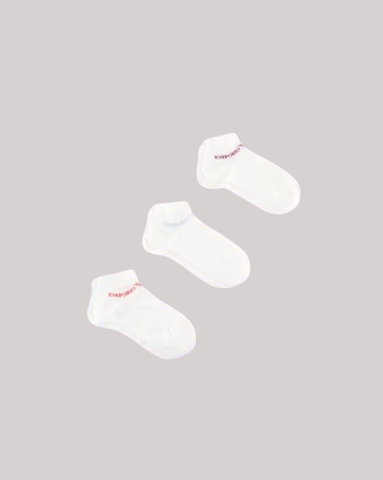 Носки женские Emporio Armani 3 пары O/S Белый (EM000584-white)