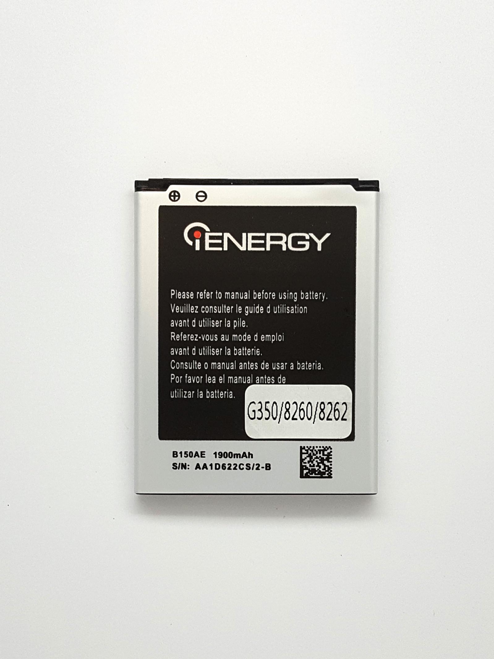 Аккумулятор iENERGY для SAMSUNG G350 (B150AC;B150AE;EB-B185BE)