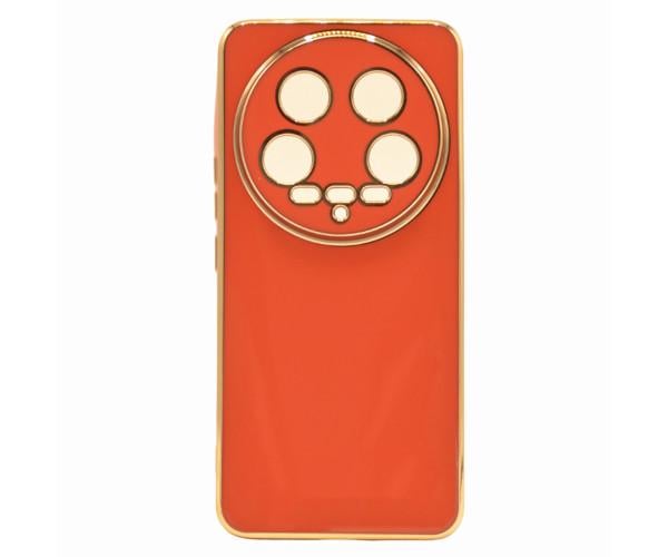 Чехол накладка Silicone Adds 6D для Xiaomi 14 Ultra Кораловый