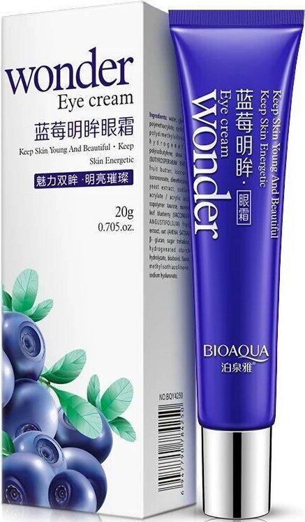 Крем для шкіри навколо очей Bioaqua Wonder Eye Cream з екстрактом чорниці заспокійливий 20 г (6947790784250)