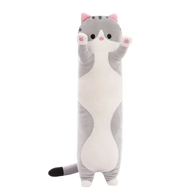 М'яка іграшка Кіт Батон плюшева подушка обіймашка 50 см Grey (14673328)