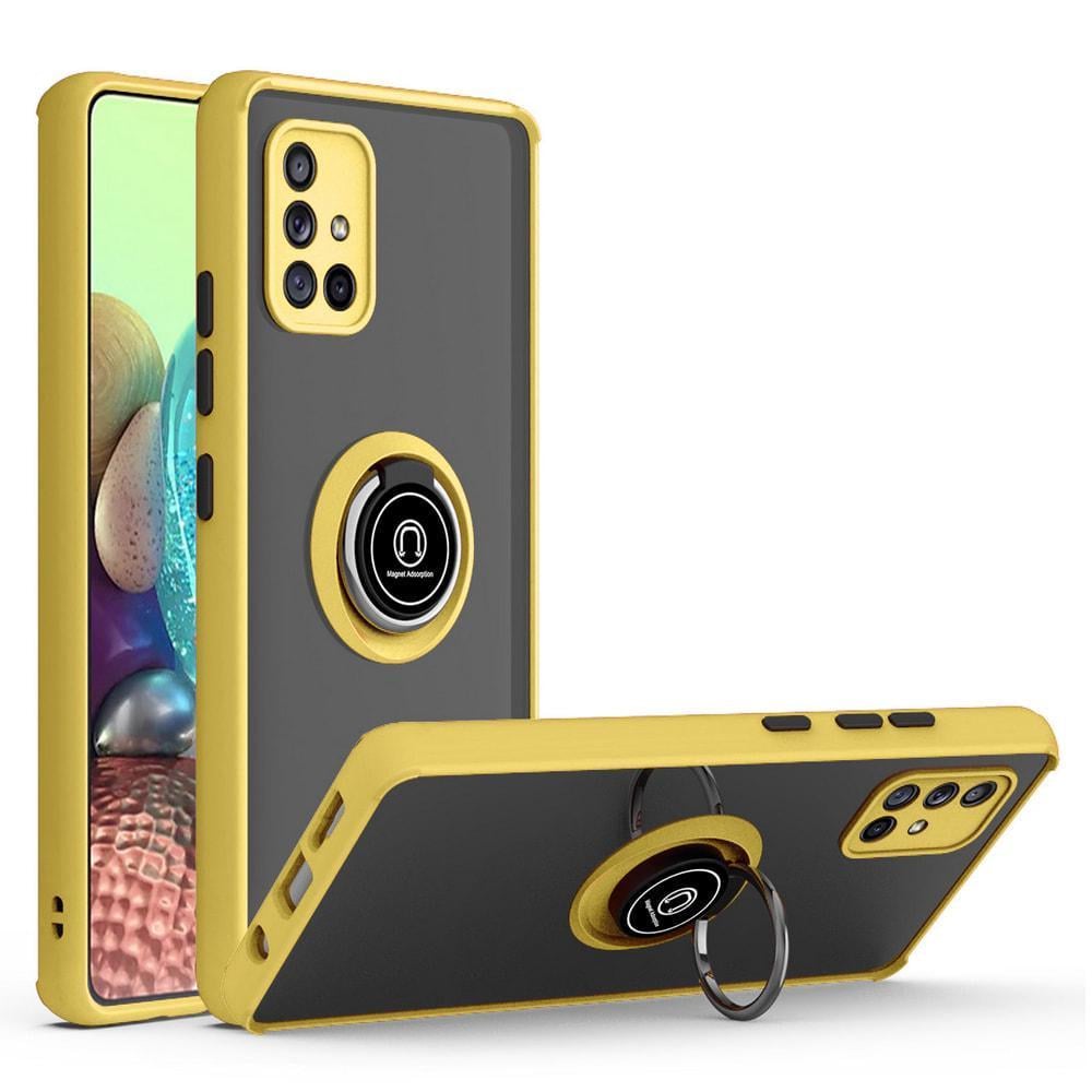 Захисний чохол MatteLuxe Samsung Galaxy A71 A715 (з кільцем) Yellow (34094-0A)
