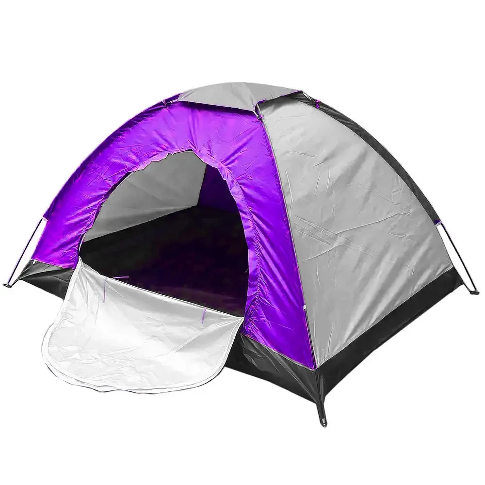 Палатка купольная автоматическая 6-местная 2x2,5 м Фиолетовая