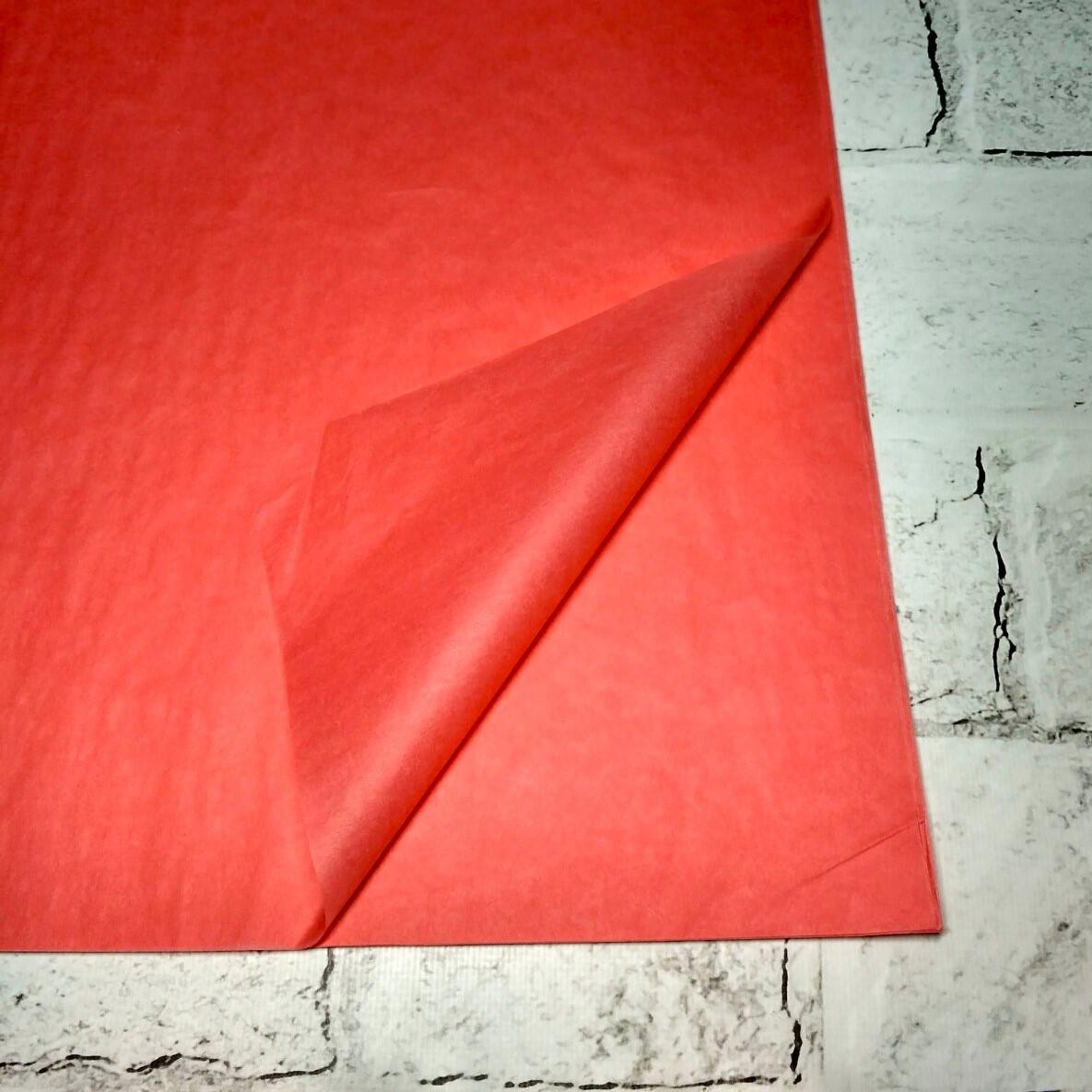 Бумага тканевая 75х50 см 10 л. Коралловый (2-66925567)