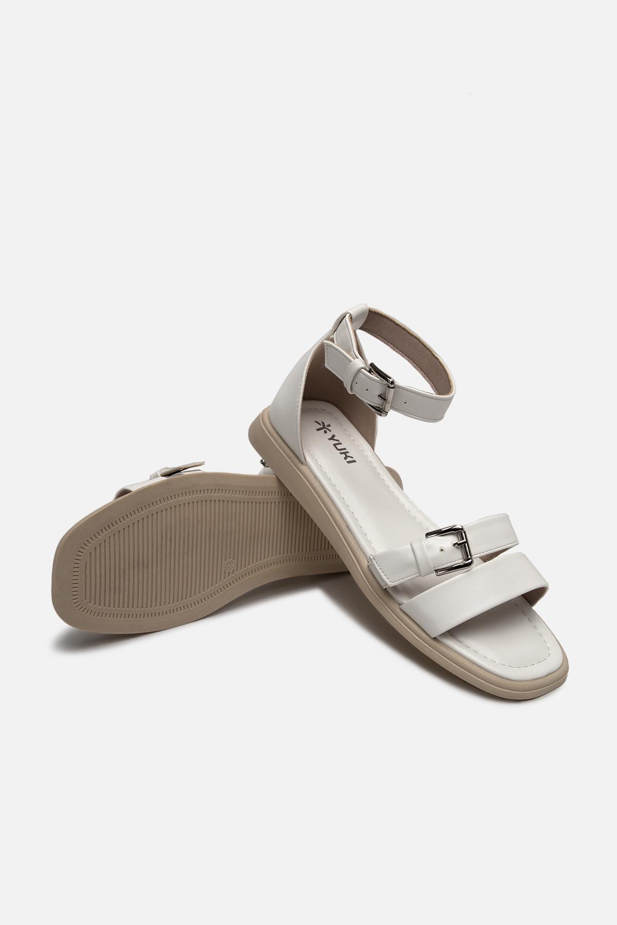 Босоножки на плоской подошве р. 40 Белый (SKT000954841) - фото 5 Босоножки на плоской подошве р. 40 Белый (SKT000954841) - фото 5