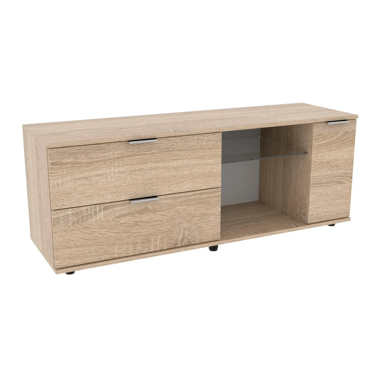 Тумба под TV Kontinent Ketrin К-9 140х42,5х53 см Дуб Сонома (85007162) - фото 1 Тумба под TV Kontinent Ketrin К-9 140х42,5х53 см Дуб Сонома (85007162) - фото 1