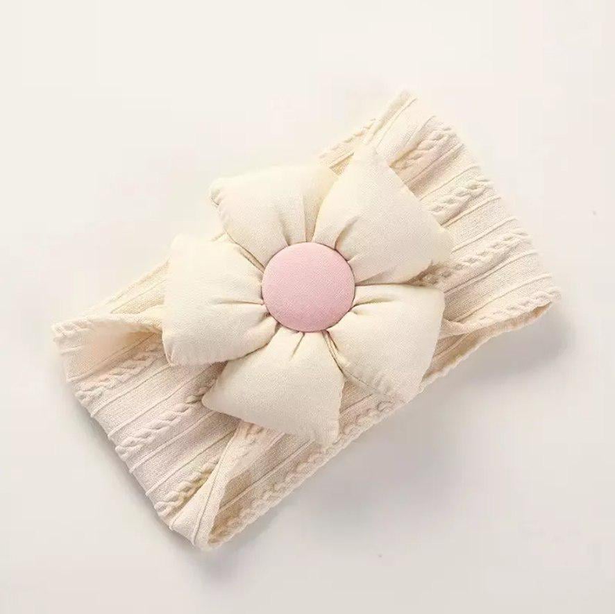 Афробант-пов'язка на голову №5 Квіточка Молочний (131240)