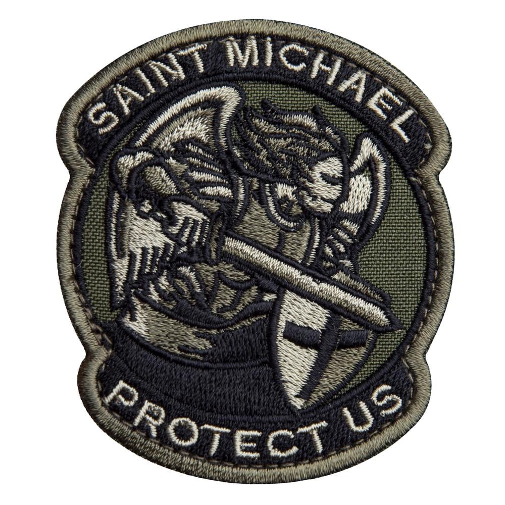 Шеврон на липучке Saint Michael 7х7,6 см (26257)