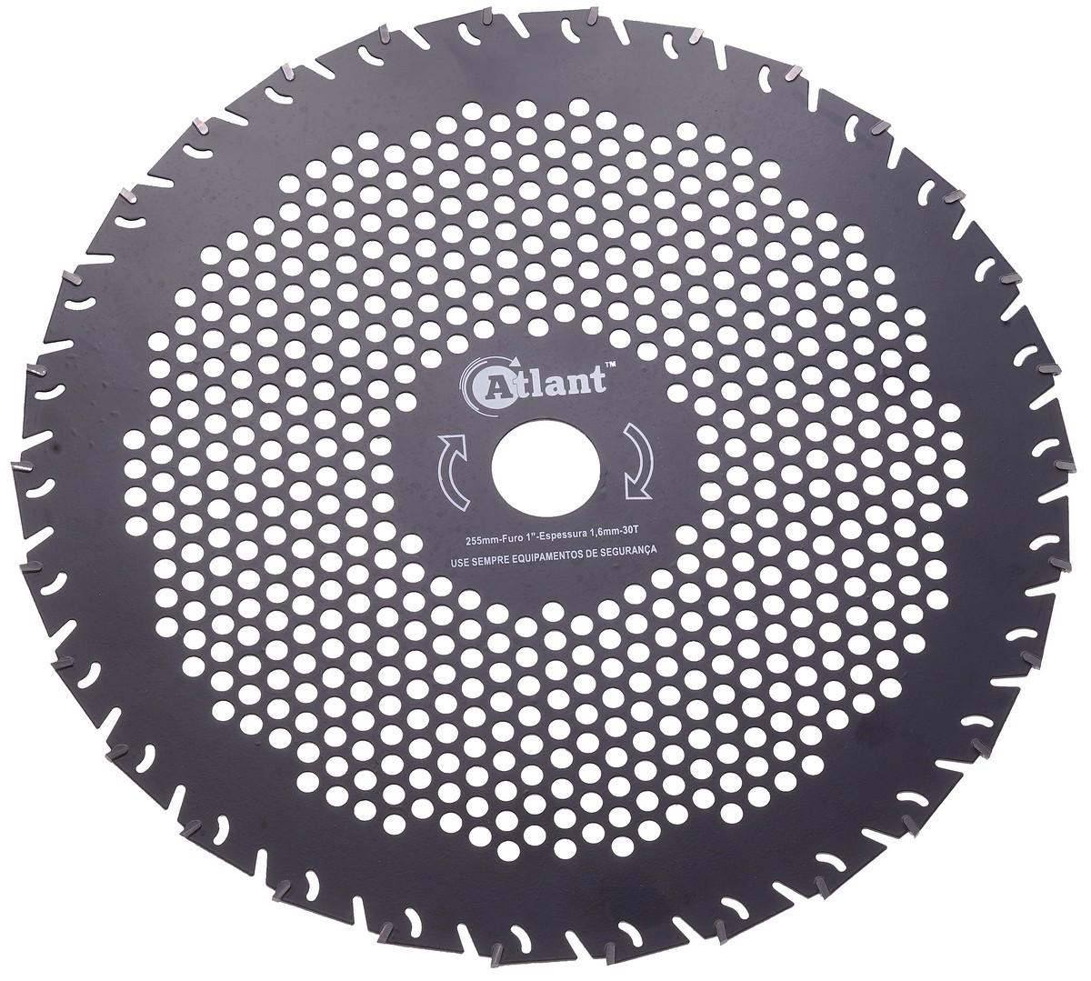 Нож VJ Parts победитовый Атлант мотокосы/триммера противоударный 255х30Т (шп494)