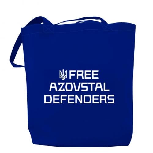 Шоппер Free Azovstal Defenders 37х41 см Синий (18042289-5-205279) - фото 1