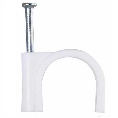 Скоба с гвоздем АСКО круглая 10 мм 100 шт.