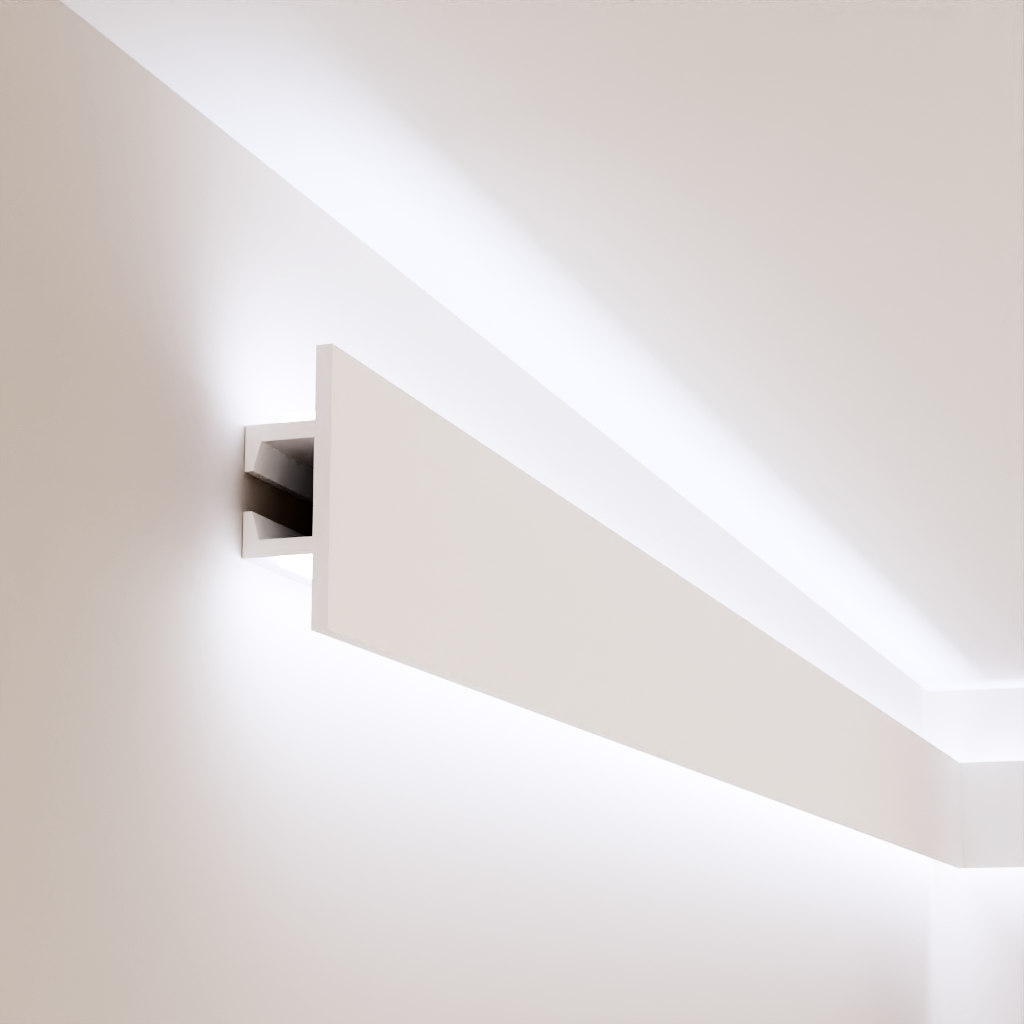 Карниз дюрополимерный Grand Decor KH 907 для LED освещения 68x22x2000 мм (25400439)