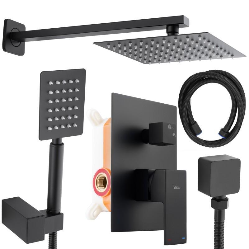 Душевая система скрытого типа Yoka BP.DUAL25-BLK reac-20000000030 Черный (158813)