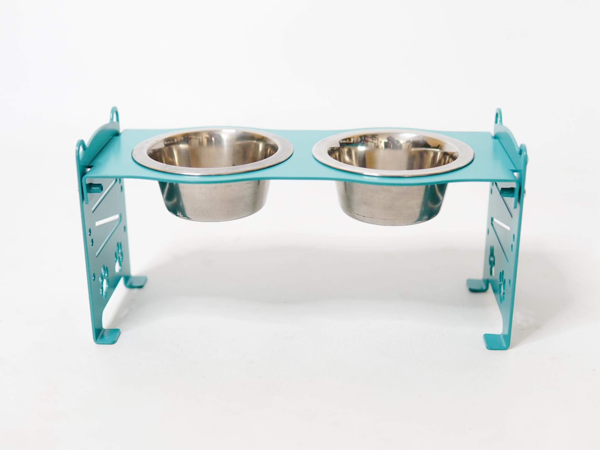 Кормушка для котів розбірна-регульована 61-137 мм 0,45 л М'ятний (1024585к) - фото 10