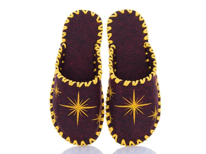 Тапочки фетровые женские VENDS 206 р. 40-41 Бордовый