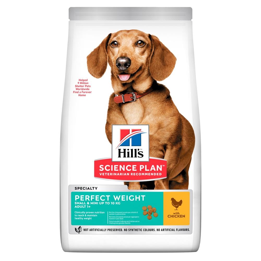 Корм сухой для собак Hill's SP Small&Mini Perfect Weight Chicken 1,5 кг (24389971)