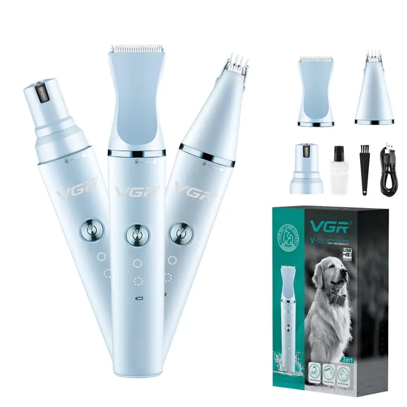 Машинка для стрижки тварин VGR V-205 3в1 акумуляторна (tf7464) - фото 13 Машинка для стрижки тварин VGR V-205 3в1 акумуляторна (tf7464) - фото 13