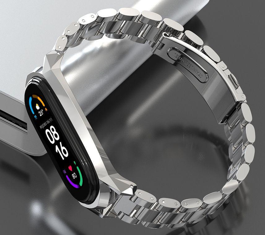 Ремешок для смарт-браслетов MiJobs металлический GT для Xiaomi Mi Band 4/3 Черный (2157P) - фото 7 Ремешок для смарт-браслетов MiJobs металлический GT для Xiaomi Mi Band 4/3 Черный (2157P) - фото 7