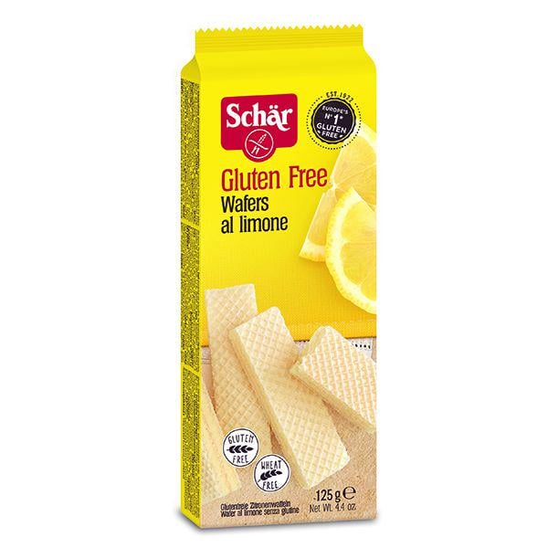 Вафли без глютена Dr. Schar Wafers al limone лимонные 125 г (8008698012956)