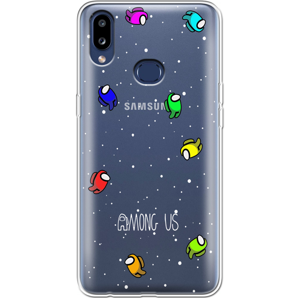 Чехол Boxface Samsung A107 Galaxy A10s Among Us Invisible Прозрачный силикон (37944-bk76-37944)