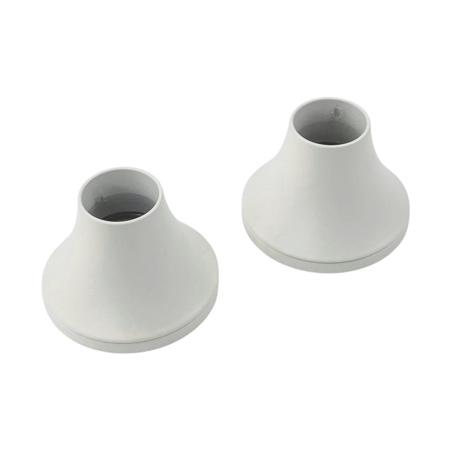 Набір конусних кріплень 2 шт. 49х58 мм D25 мм для гнучкого неону Білий