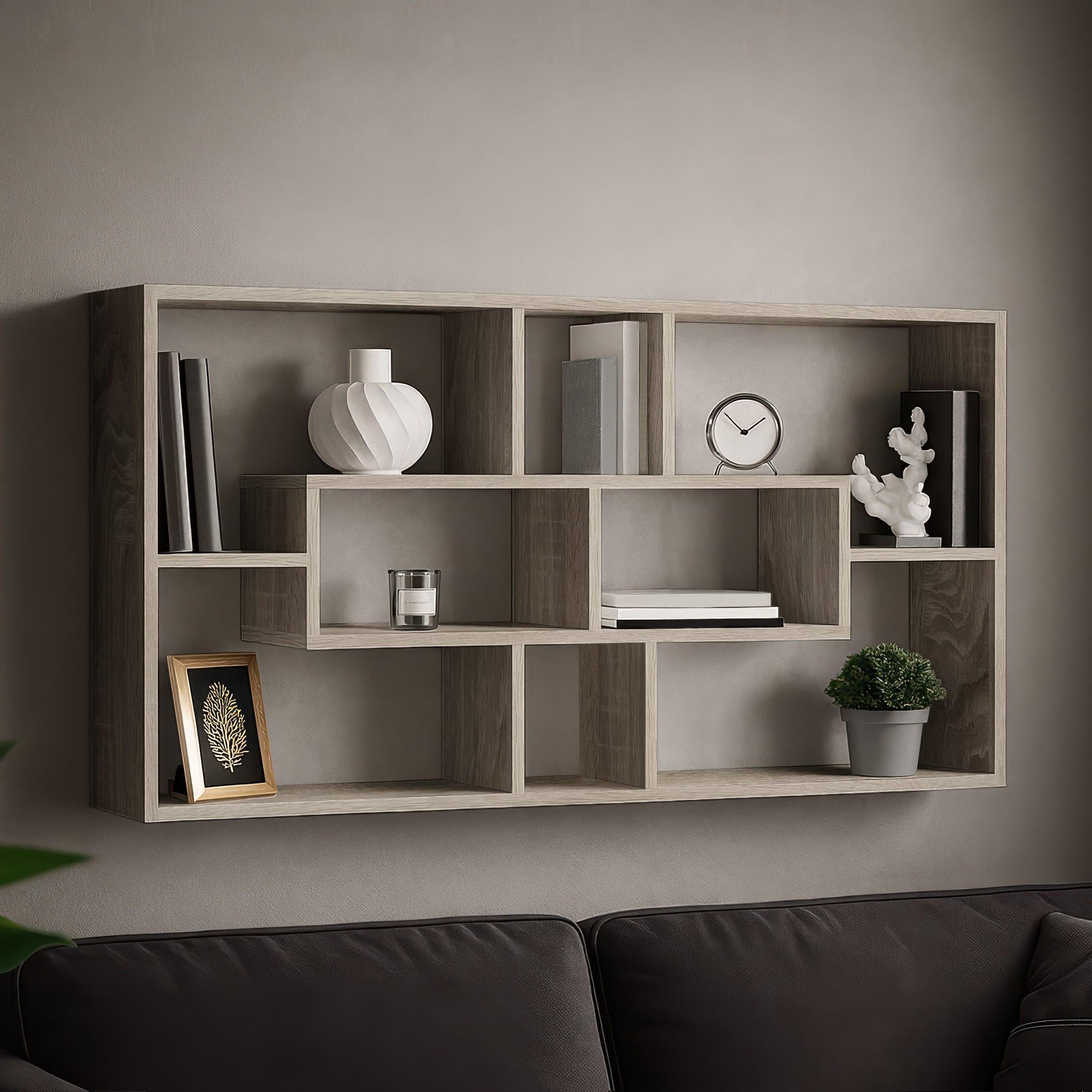 Полка настенная Р2 1210x220x690 мм Дуб Сонома Трюфель Полка настенная Р2 1210x220x690 мм Дуб Сонома Трюфель