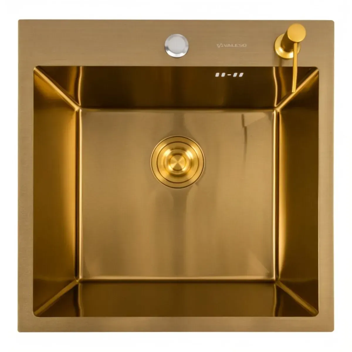 Мойка для кухни Valeso Handmade сифон круглый PVD 3,0/0,8 мм 50x50 мм Gold (36812321) Мойка для кухни Valeso Handmade сифон круглый PVD 3,0/0,8 мм 50x50 мм Gold (36812321)