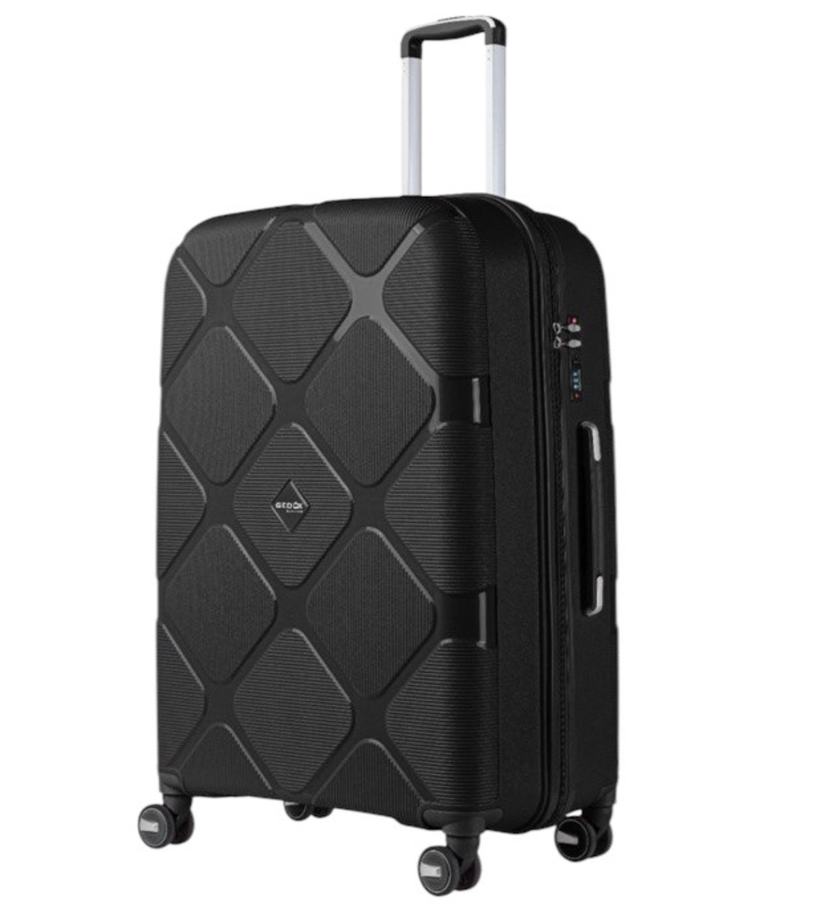 Чемодан Gedox PP001-L полипропилен на 4-х двойных колесах большой L 120 л - фото 1