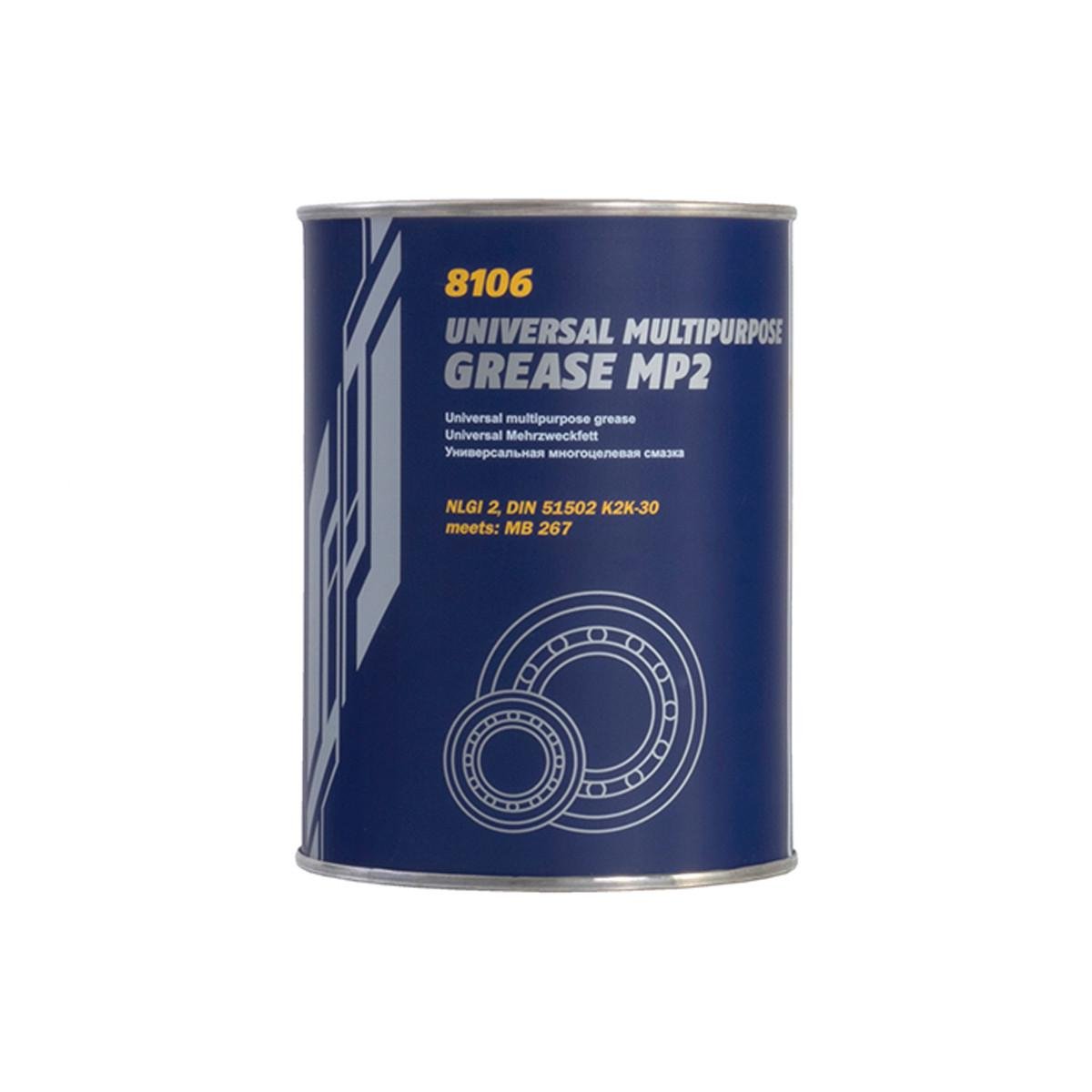 Смазка пластичная Mannol 8106 MP-2 MULTIPURPOSE GREASE универсальная 800 г (1137353710)