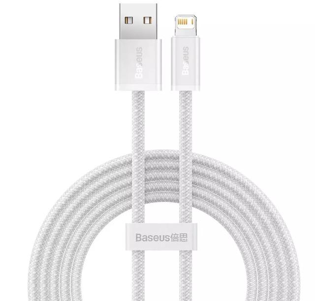 Кабель BASEUS Dynamic Series Fast Charging USB/Lightning 2,4A 1 м White (CALD000402)