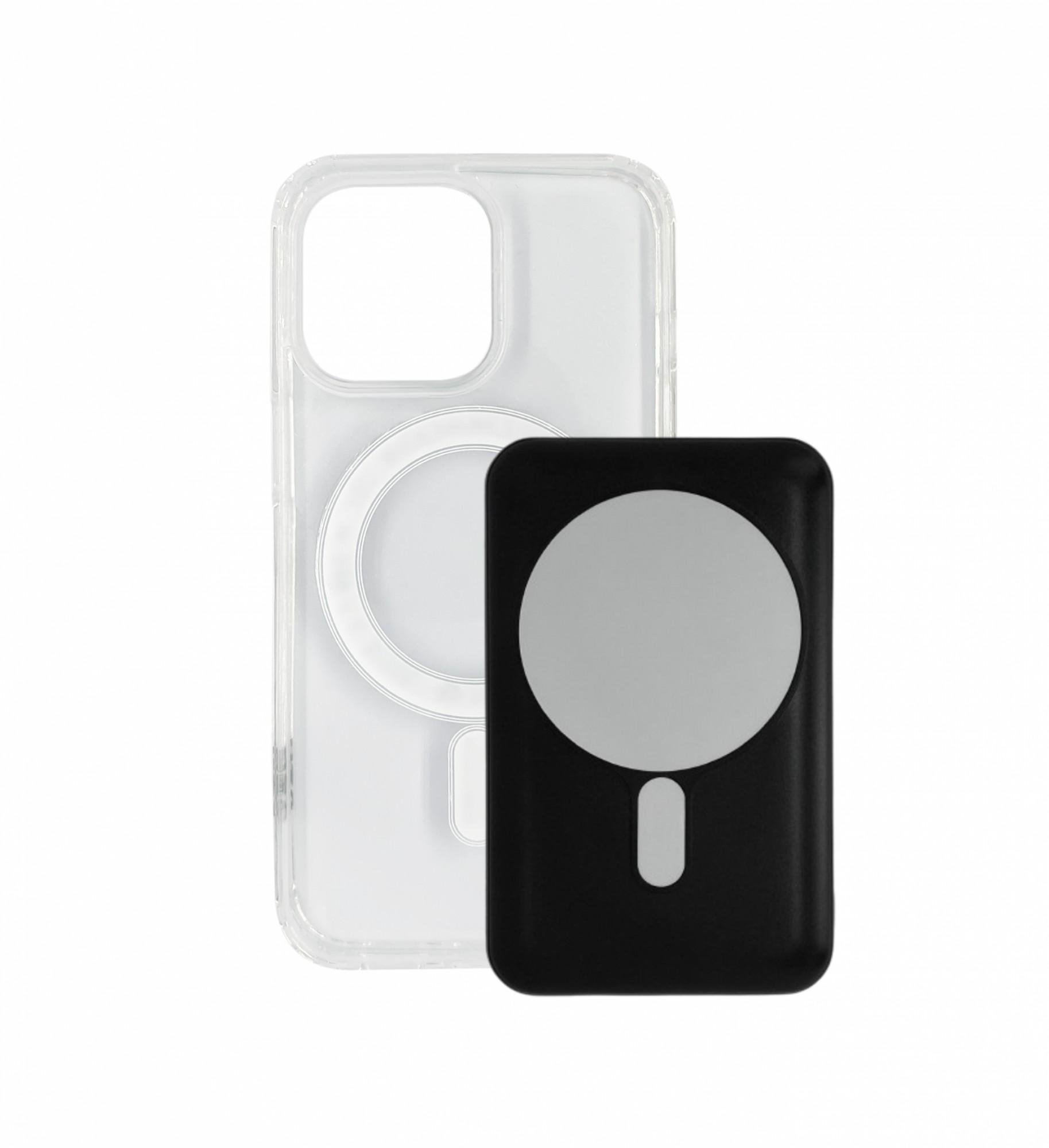 Чехол с беспроводной батареей XON 10000 mAh для iPhone 13 Pro BatteryCase Прозрачный/Черный (187503135)