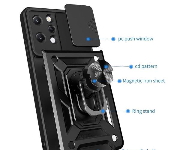 Чехол накладка Ricco Camera Sliding для Xiaomi Redmi 12 Черный - фото 4 Чехол накладка Ricco Camera Sliding для Xiaomi Redmi 12 Черный - фото 4