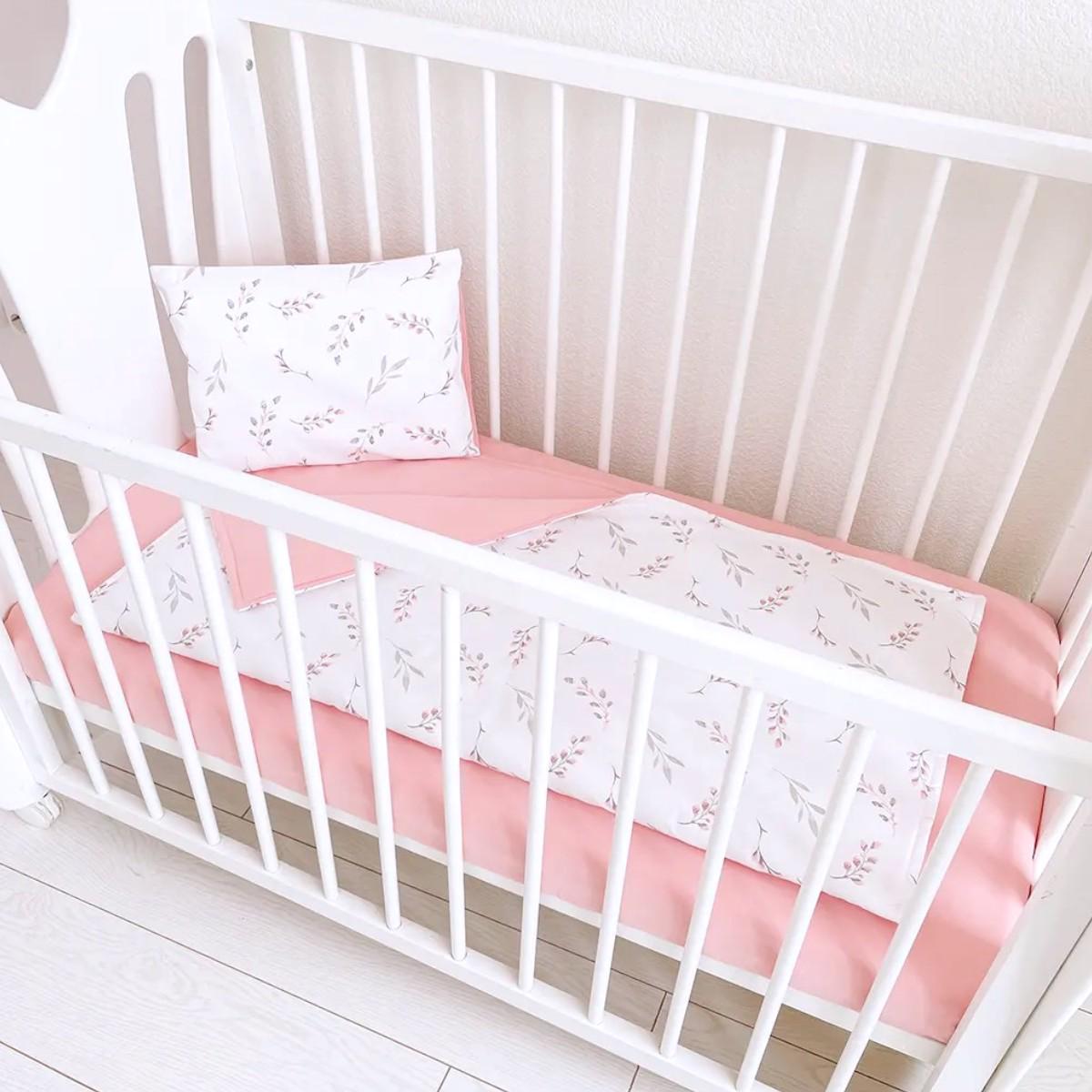 Простынь на резинке детская Bimbo 120х60 см Розовый (57991) - фото 3