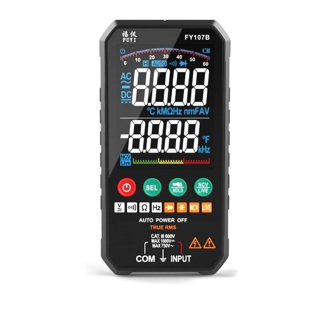 Мультиметр Fuyi FY107B вимірювання V A R С F з ємнісним діодом (40806)
