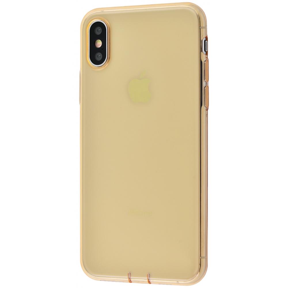 Чохол BaSEus Simplicity Series With Pluggy TPU для iPhone X/XS Gold