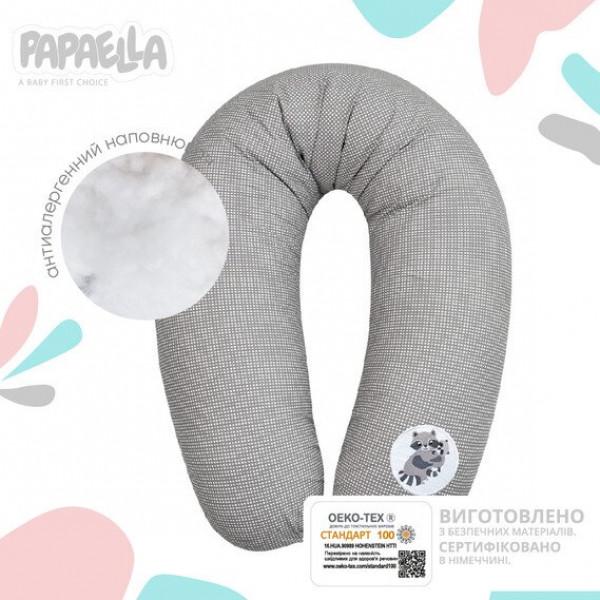 Подушка для годування Papaella PAPAELLA 30x170 см Сірий (4820227284962) - фото 4