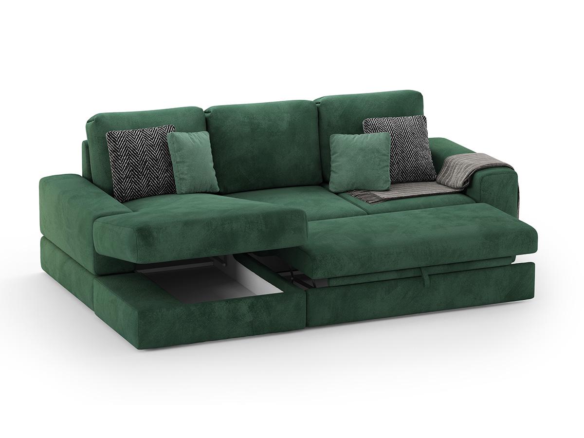 Диван кутовий Loft 4 260х160х75 см Зелений (Арт.1117) - фото 4