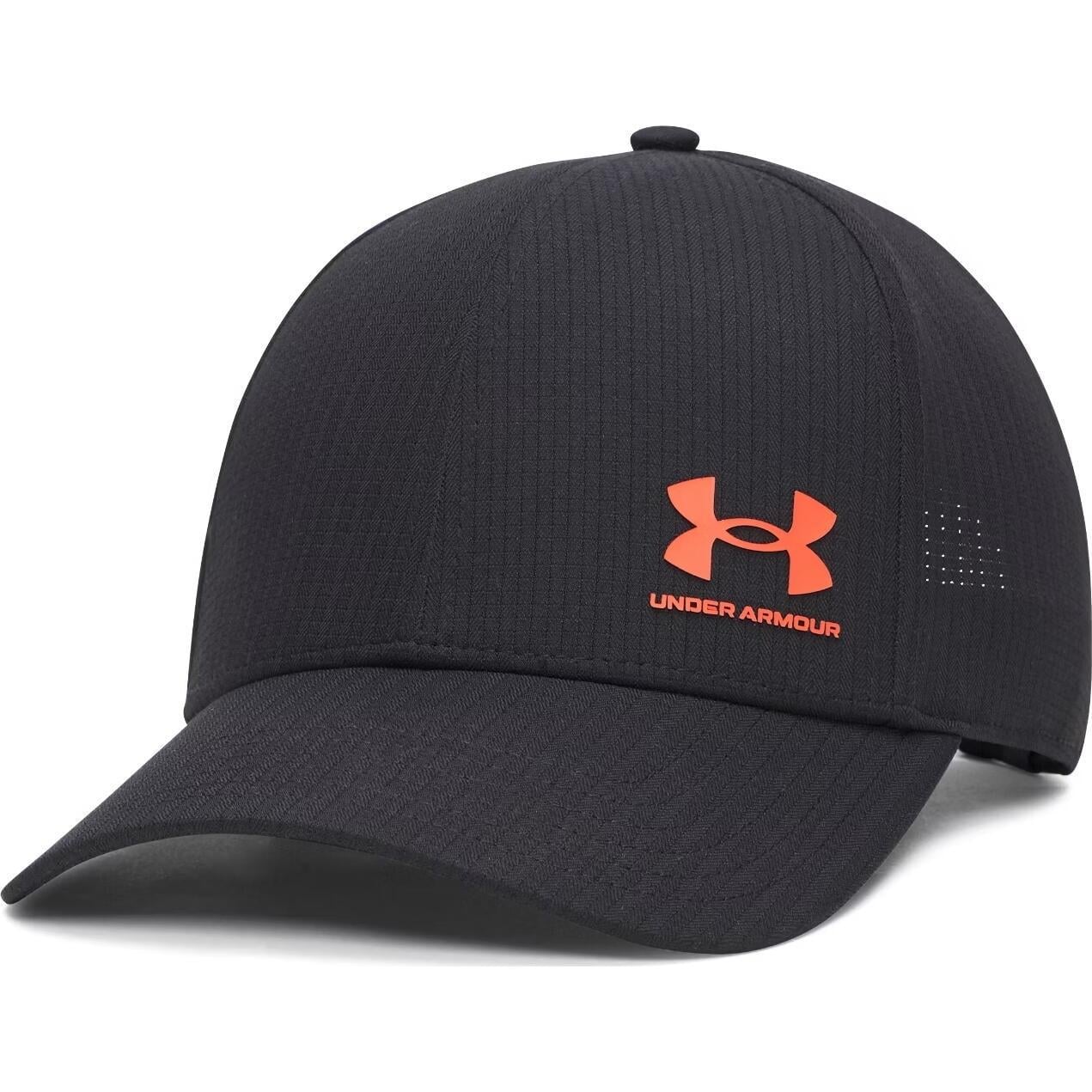Кепка Under Armour MEN'S ISO-CHILL ARMOURVENT ADJUSTABLE CAP 1383440-003 Черно-оранжевый (57716)