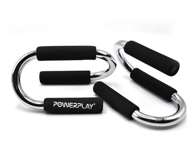 Упоры для отжиманий PowerPlay 4318 Push-Up Bars Stell металлические S-образные (PP_4318) Упоры для отжиманий PowerPlay 4318 Push-Up Bars Stell металлические S-образные (PP_4318)
