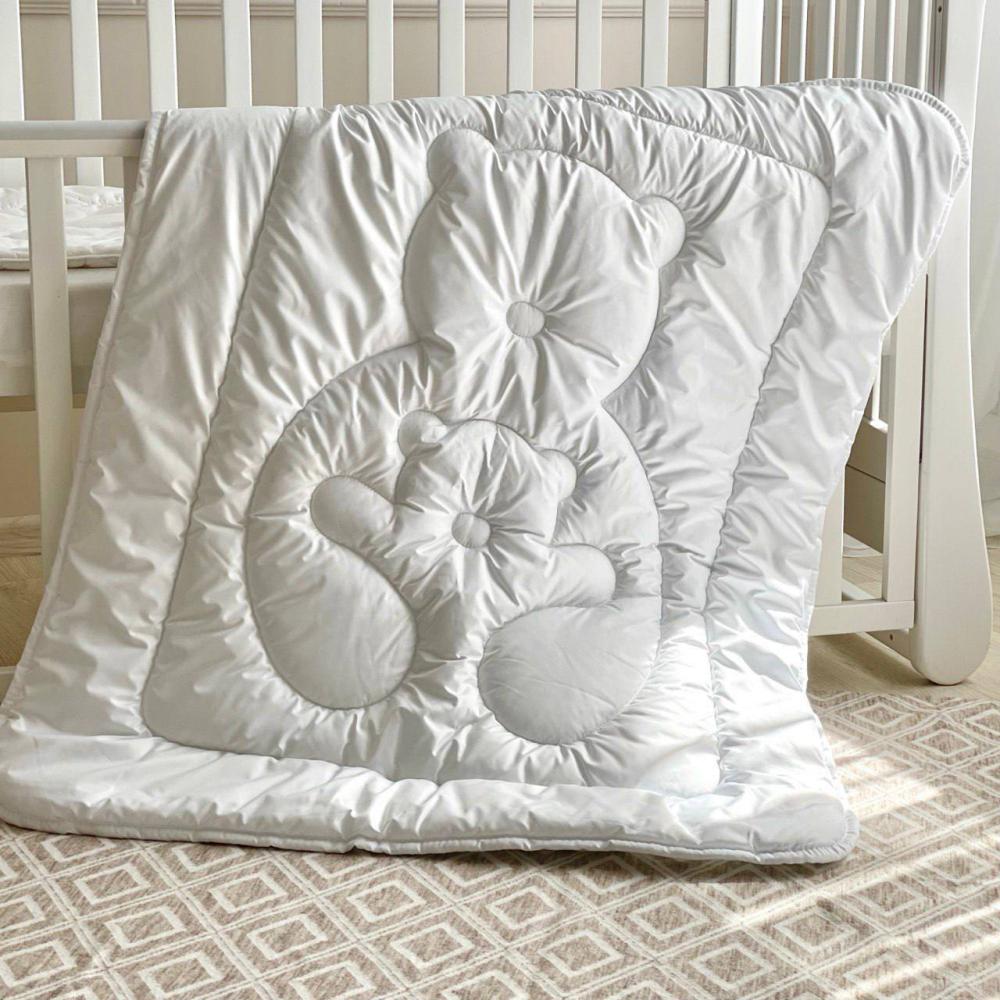 Ковдра дитяча Teddy штучний лебединий пух 105х140 см Білий (1717)